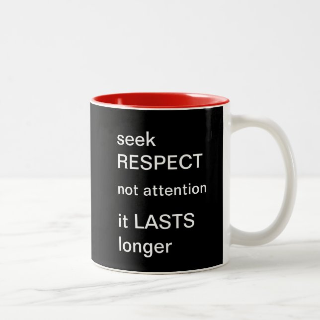 LIfestyle Words Of Wisdom Two-Tone Coffee Mug (Right)