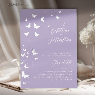 Lifetime Butterflies Modern Lilac Bridal Shower