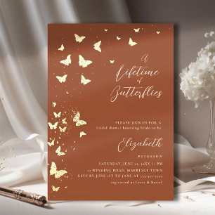 Lifetime Butterflies Terracotta Gold Bridal Shower