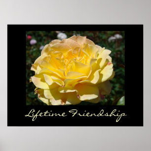 Lifetime Friendship Yellow Rose art prints Roses