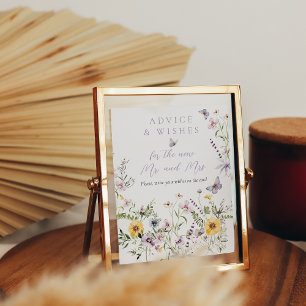 Lifetime of Butterflay Purple Floral Bridal Shower Poster