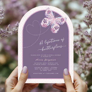 Lifetime of Butterflies Bridal Shower Invitation