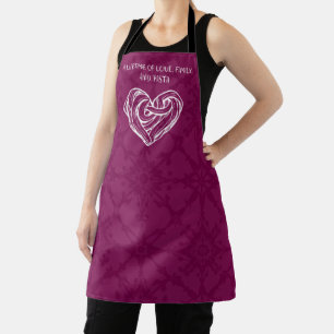 Lifetime Of Love Family And Pasta Italian Roots Apron