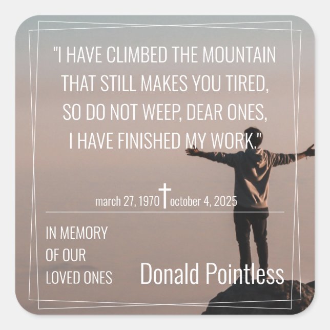 Lifeworks 002 square sticker (Front)