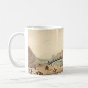 Liffey Bridge in Dublin by Samuel Frederick Brocas Coffee Mug