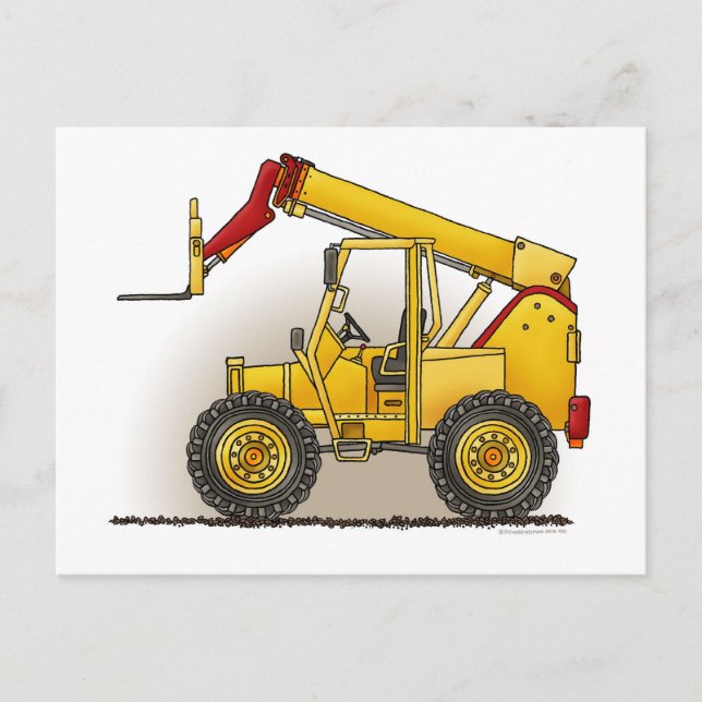 Lift Construction Post Card (Front)