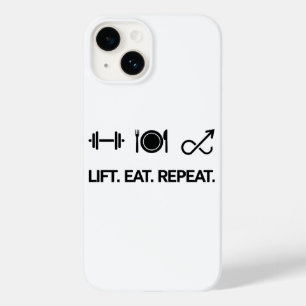 Lift. Eat. Repeat. - Motivational Fitness Design Case-Mate iPhone 14 Case