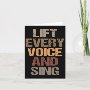 Lift Every Voice And Sing Juneteenth Black History Card