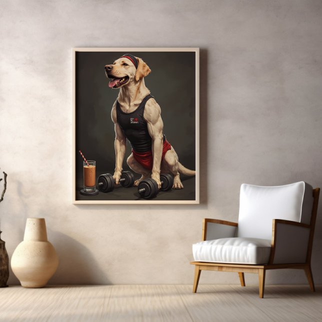 Lift, Fetch, Repeat: Gym Bro Goals Poster (Creator Uploaded)