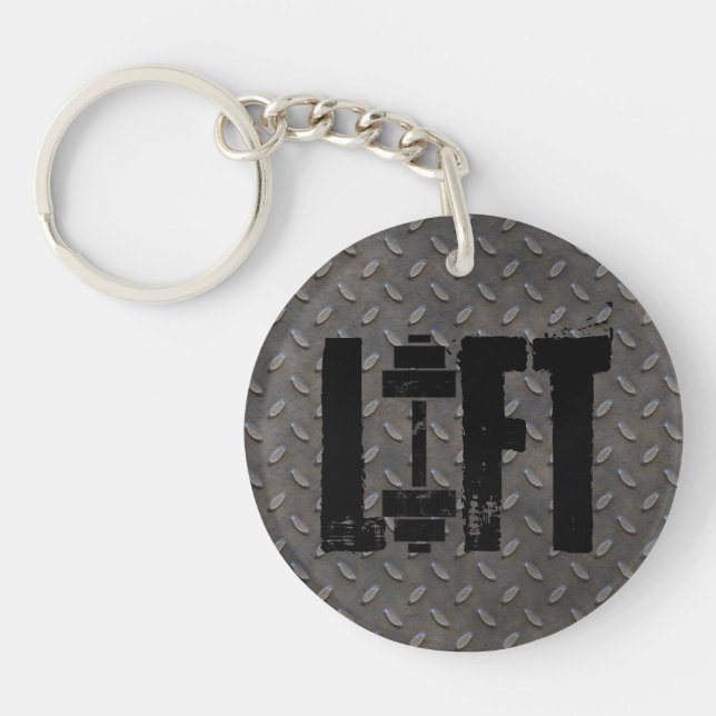 LIFT FITNESS GYM AND WORKOUT KEY RING (Front)
