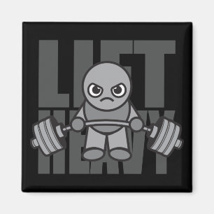 Lift Heavy - Anime Kawaii Workout Motivational Magnet