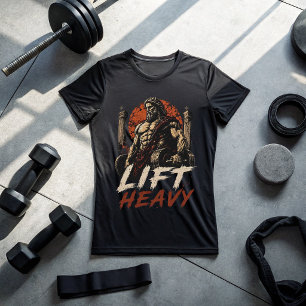Lift Heavy Fitness Shirt   Spartan Strength Gym 