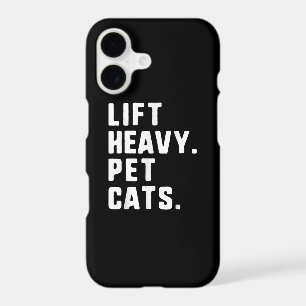 Lift Heavy Pet Cats Funny Gym Workout Lifting Gift