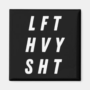 Lift Heavy Pump Cover Mens Oversized Gym Workout D Magnet