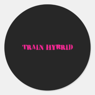 Lift Heavy Run Far Hybrid Sport Fitness Running Bo Classic Round Sticker