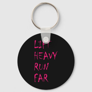 Lift Heavy Run Far Hybrid Sport Fitness Running Bo Key Ring