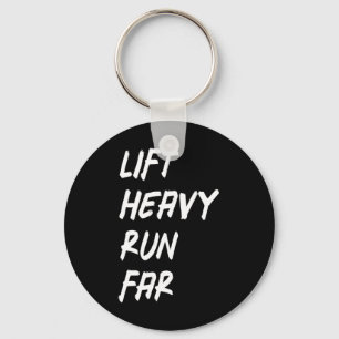 Lift Heavy Run Far Hybrid Sport Fitness Running Bo Key Ring