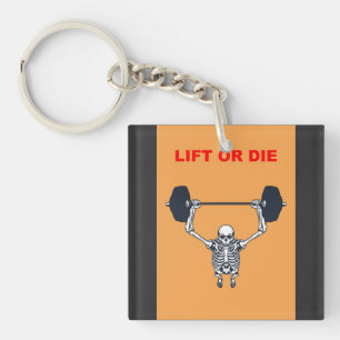 Lift or Die Gym – Hardcore Skeleton Weight Key Ring