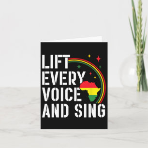 Lift Some Voice Sing History Month Anthem Melanin Card