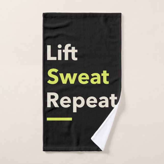 Lift. Sweat. Repeat. Hand Towel (Hand Towel)