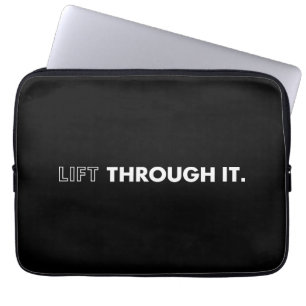 Lift Through It Vintage Retro Laptop Sleeve