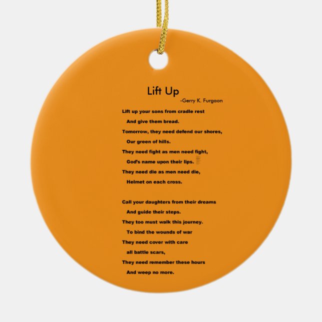 LIFT UP  CERAMIC ORNAMENT (Front)