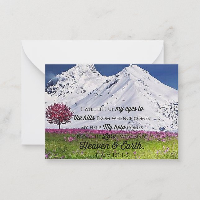 Lift up my eyes card (Front)