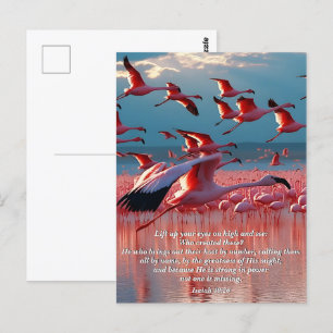 Lift Up Your Eyes on High, God & Creation Verse Postcard