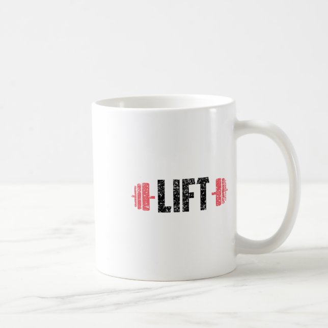 Lift Weightlifting Gym Lifting Workout  Coffee Mug (Right)