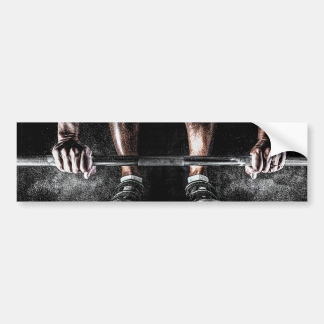 Lift Weights Bumper Sticker (Front)