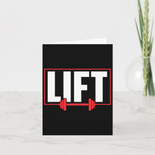 Lift Workout Lifting Gym Weightlifting Card