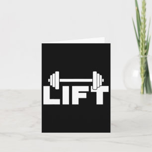 Lift Workout Lifting Weightlifting Gym 2 Card