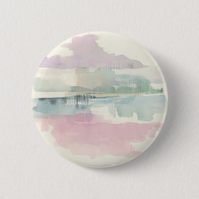 Lifting Fog | In Soft Pastels 6 Cm Round Badge (Front)