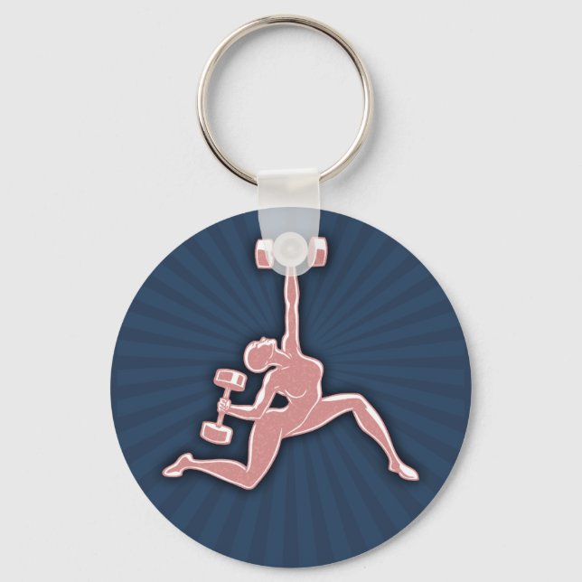 Lifting Lady Key Ring (Front)