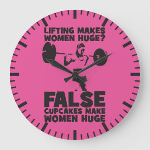 Lifting Makes Women Huge? False. Cupakes Do Large Clock