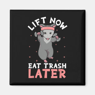 Lifting Opossum Funny Workout Gift Bodybuilding Magnet