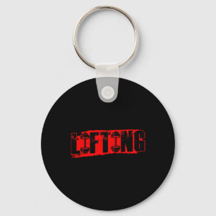 Lifting Weightlifting Lift Workout Gym Key Ring