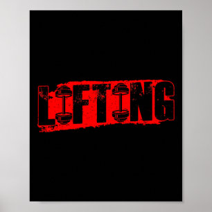 Lifting Weightlifting Lift Workout Gym  Poster