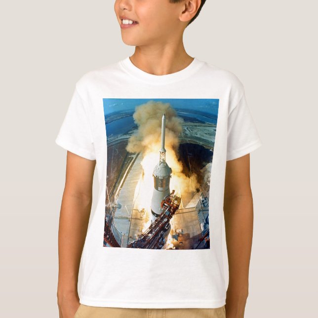 Liftoff of the Apollo 11 Saturn V Space Vehicle T-Shirt (Front)