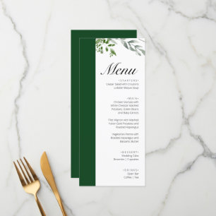 LIFY Botanical Eucalyptus Leaves Wedding Menu