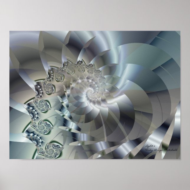 Light 2 Abstract Art Poster (Front)