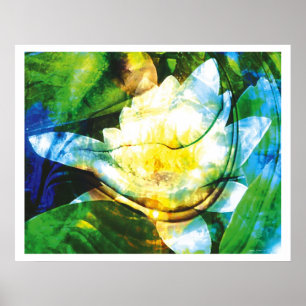 Light Abstract 11: Temple of the Heart Poster