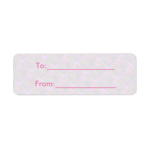 Light Abstract Label Return Address Label