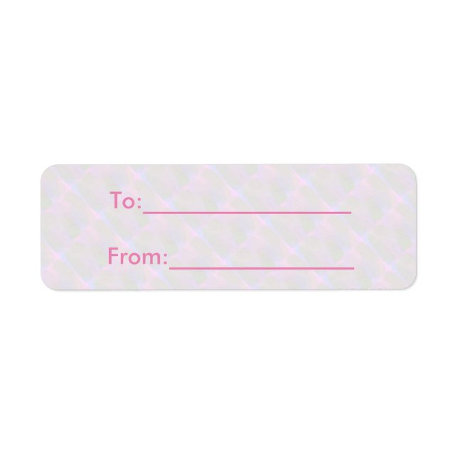 Light Abstract Label Return Address Label (Front)