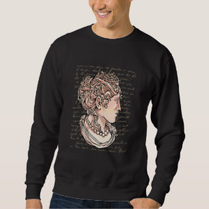 Light Academia Aesthetic Greek Sculpture Statue Fe Sweatshirt