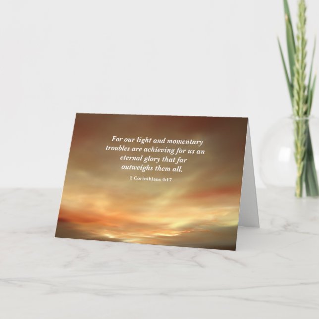 Light after the Storm Christian Encouragement Holiday Card (Front)
