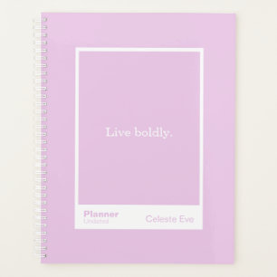 Light Amethyst Purple Block Quote Large Planner