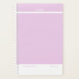 Light Amethyst Purple Modern Small Planner