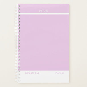 Light Amethyst Purple Modern Small Planner