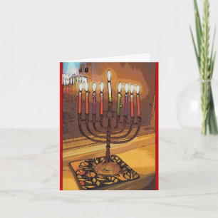 Light amidst darkness Hanukkah notecard